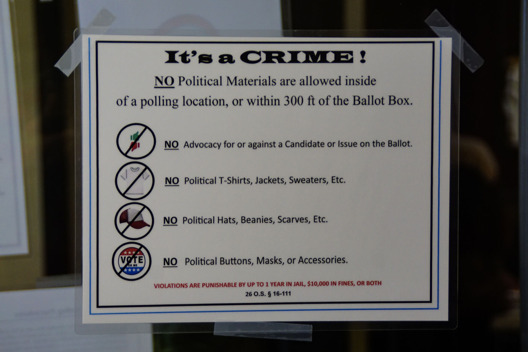 Polling location rules